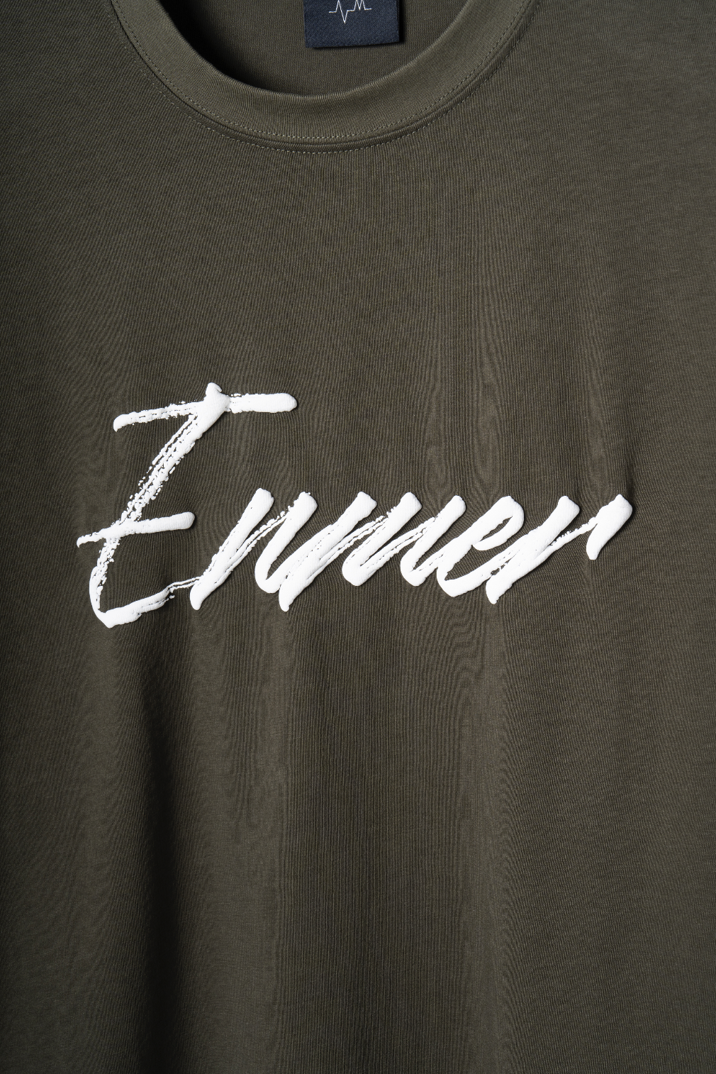 Script Puff Logo T-Shirt KHAKI EM-TS-037