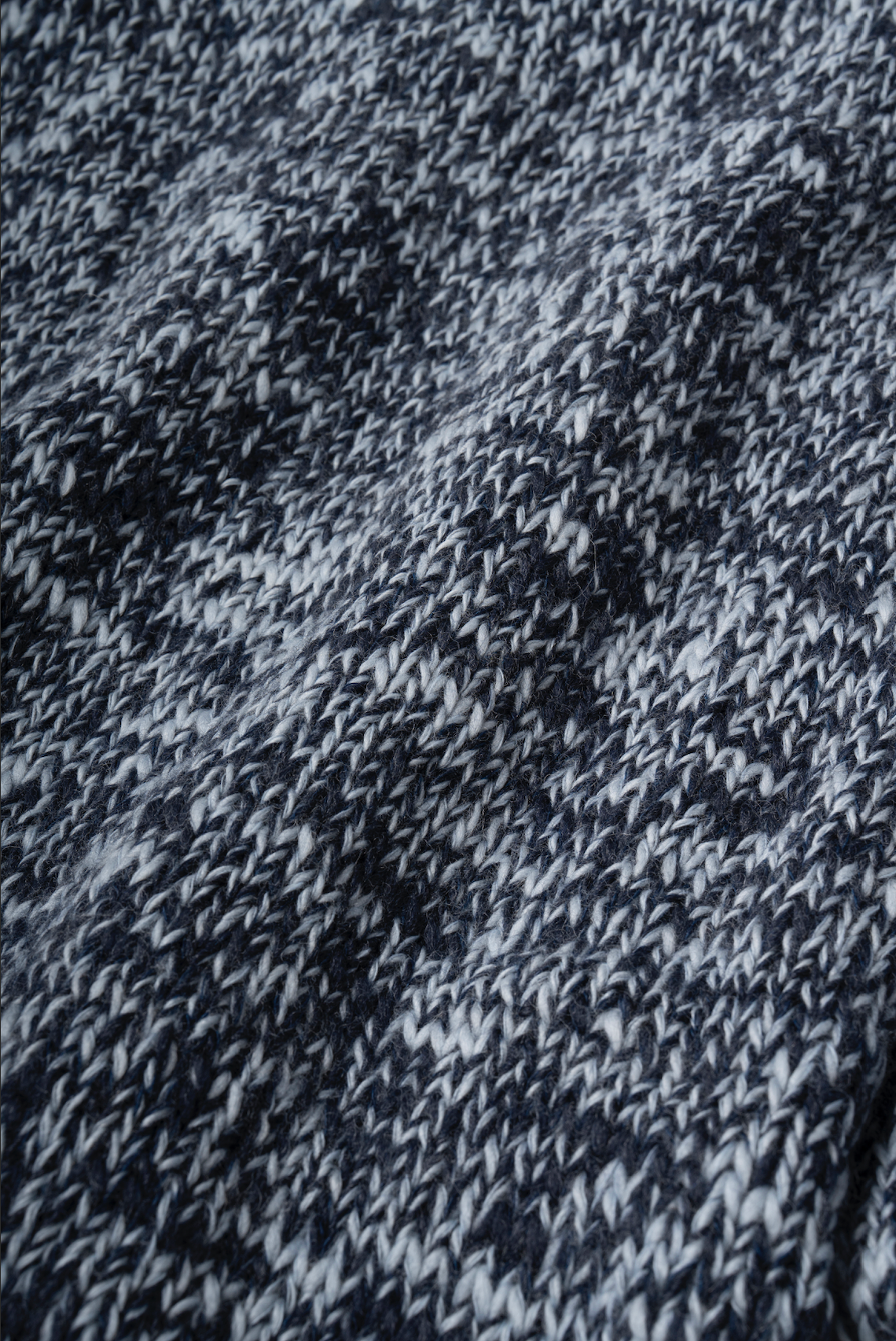 Mosaic Wool Knit Stole (SAX)