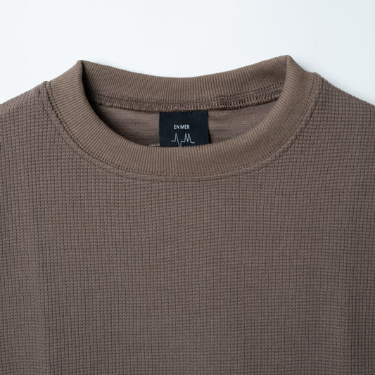 Standard Waffle L/S T-Shirt (BROWN)
