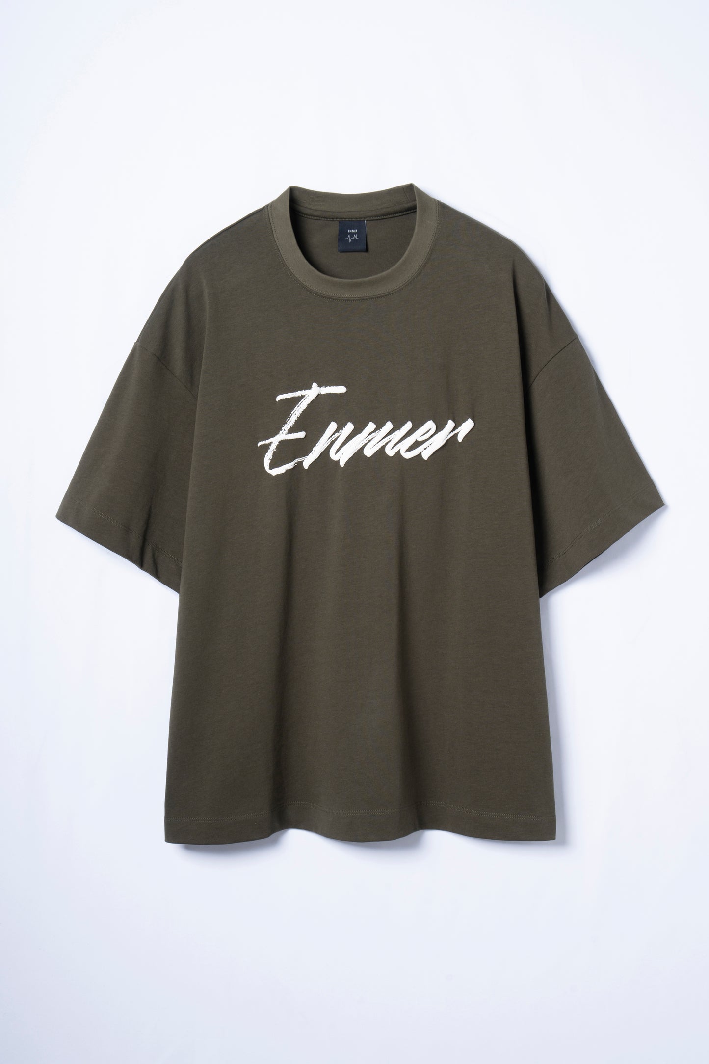 Script Puff Logo T-Shirt KHAKI EM-TS-037