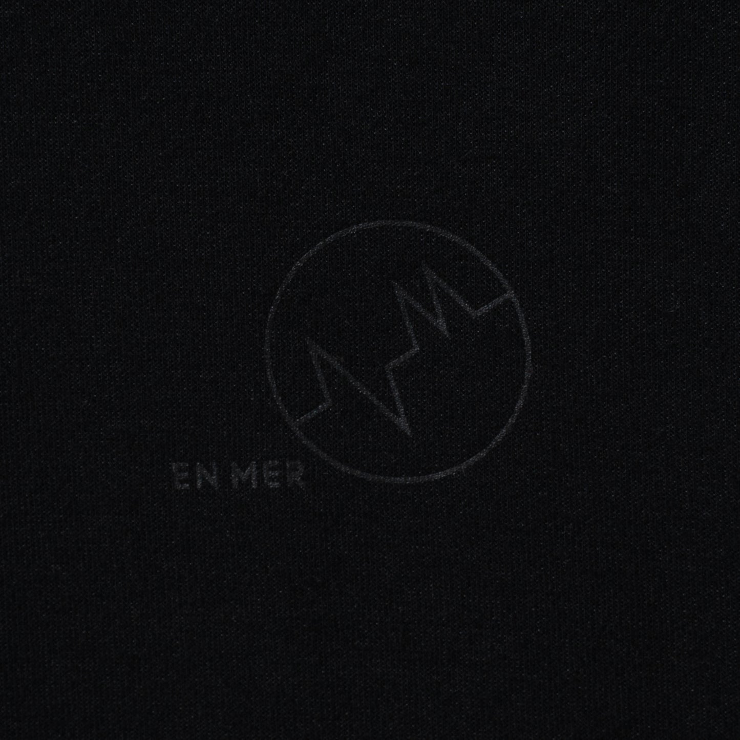 Side Jacquard Loose S/S T-Shirts (BLACK)