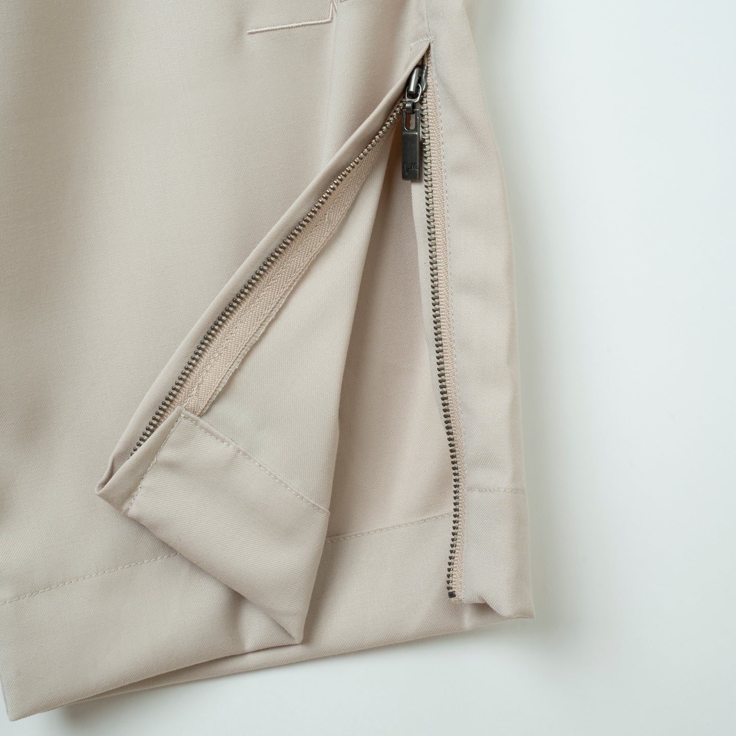 Wool Stripe Easy Pants (BEIGE)