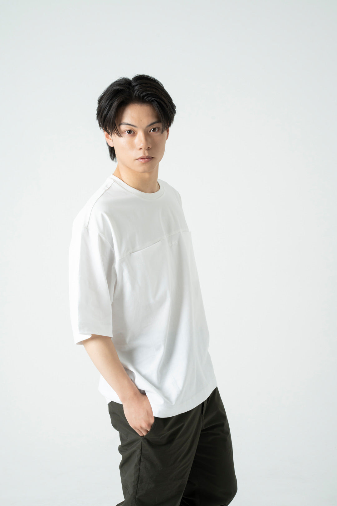 Inside Pocket T-Shirt WHITE EM-TS-039