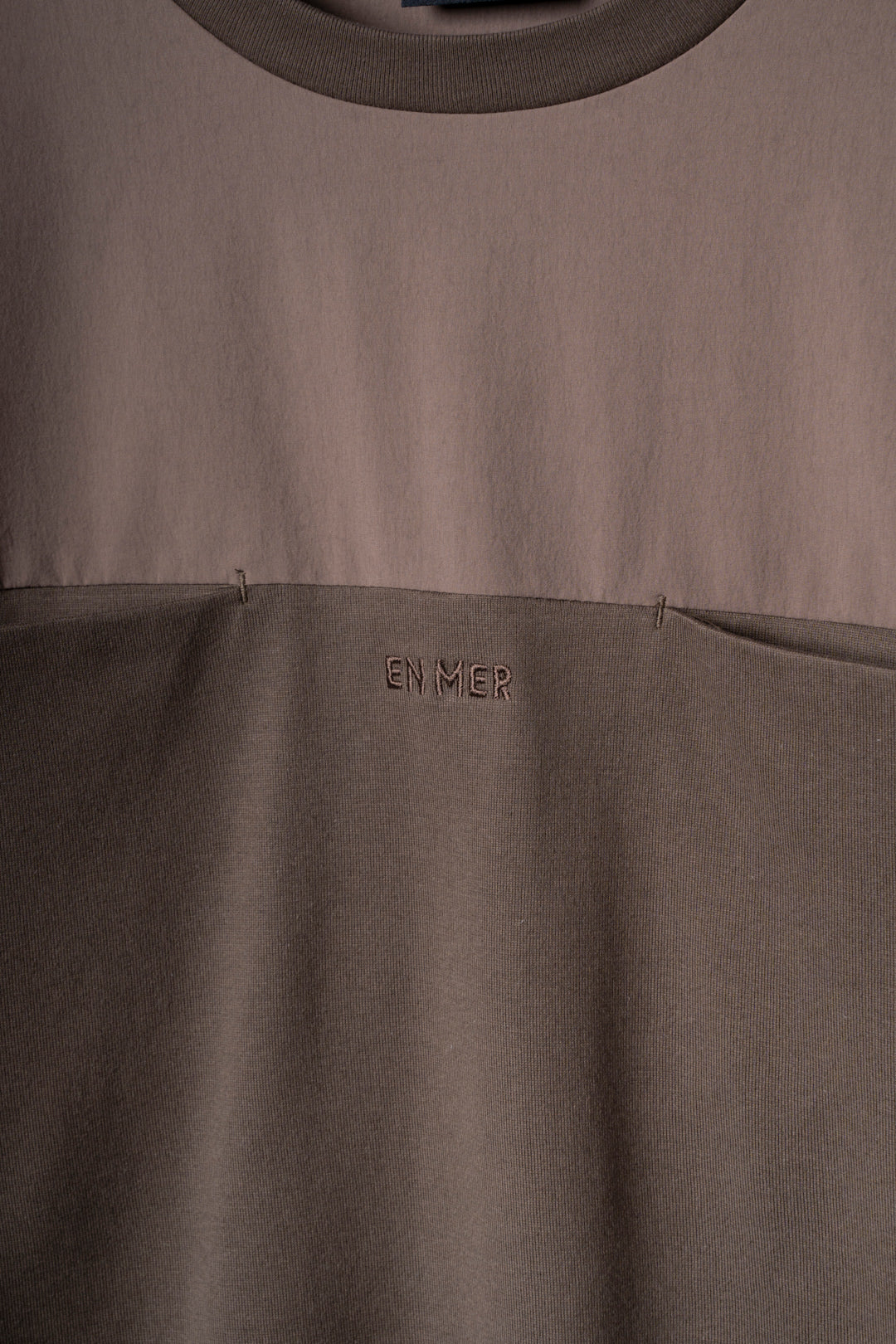Inside Pocket T-Shirt BROWN EM-TS-039