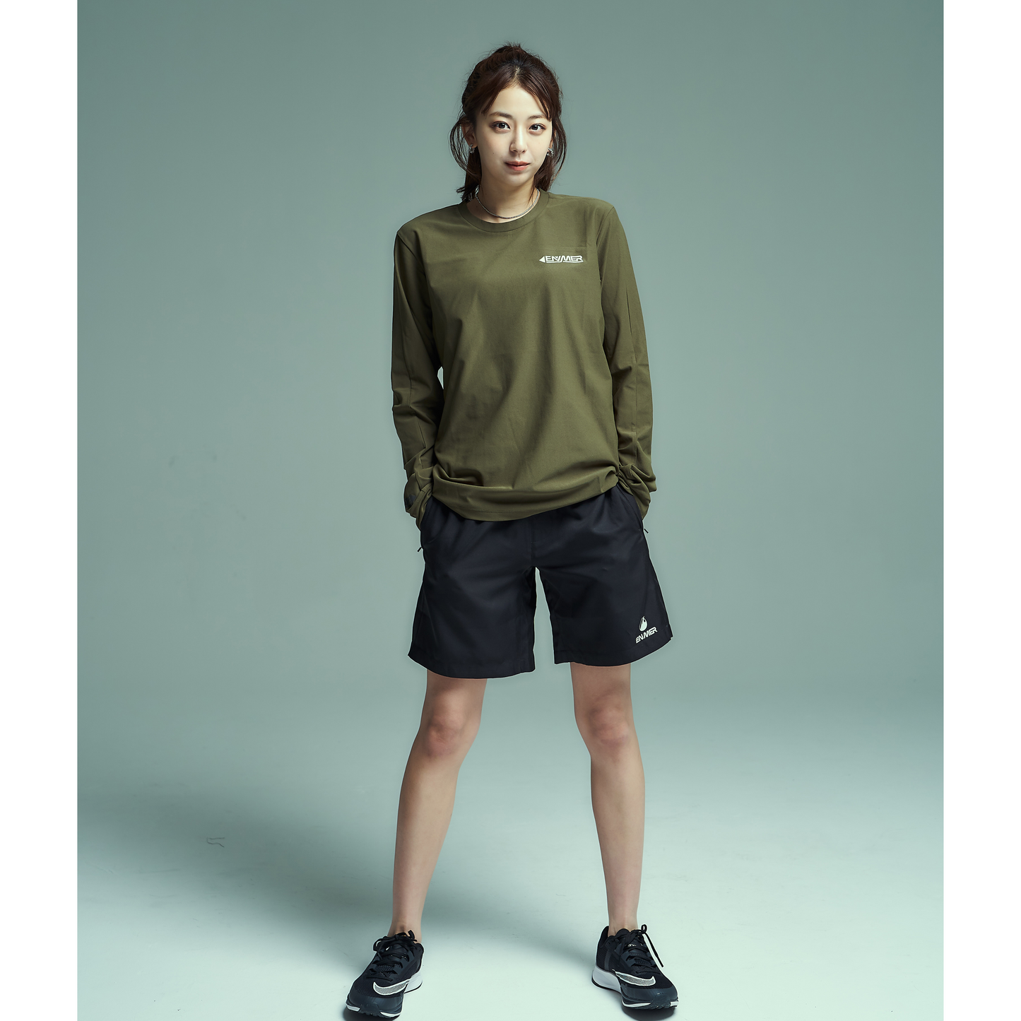 SIGNATURE L/S TEE (KHAKI)
