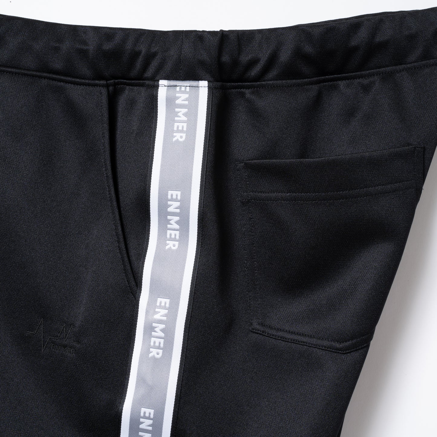 Side Jacquard Track Slim Pants (BLACK)
