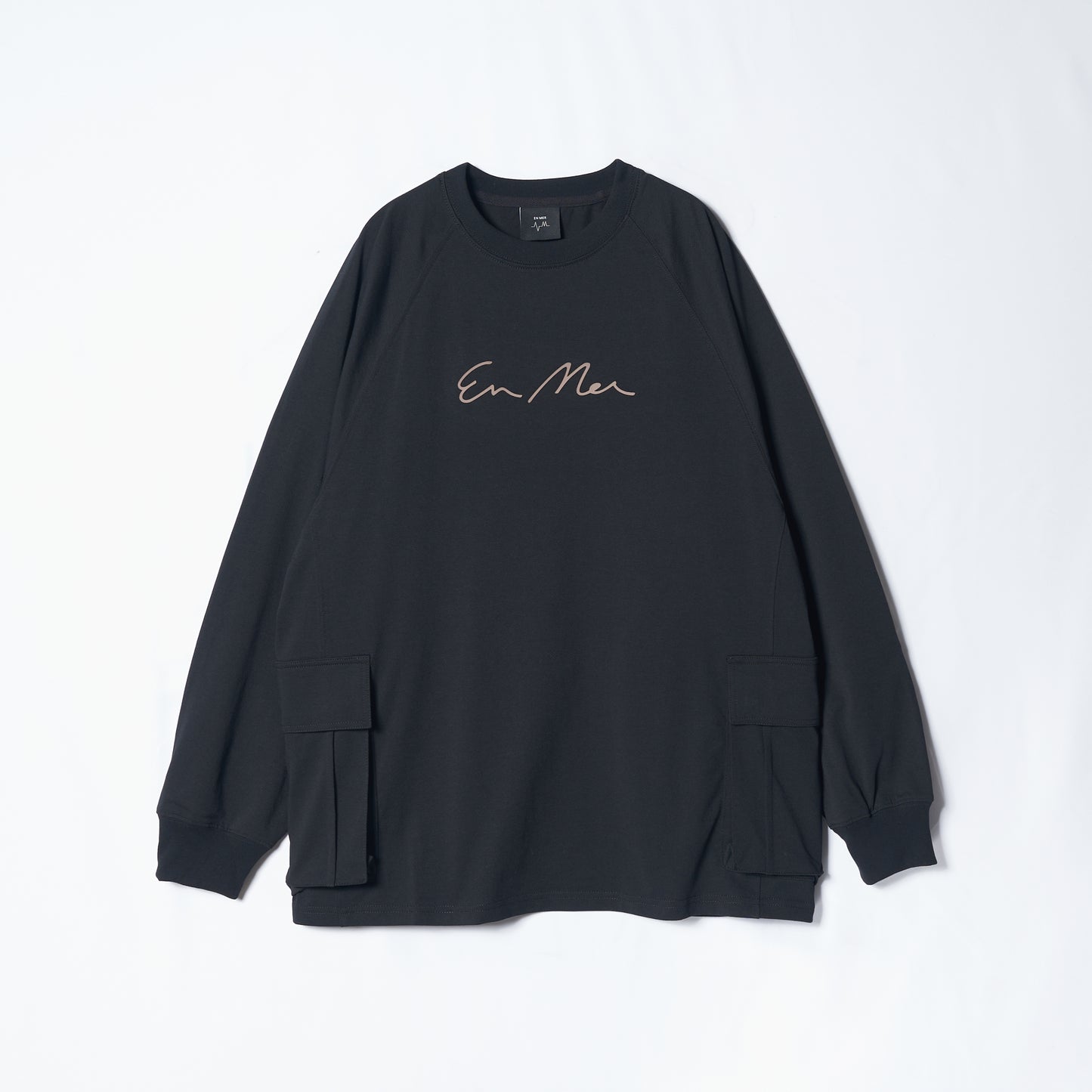 Patch Pocket Pullover Black