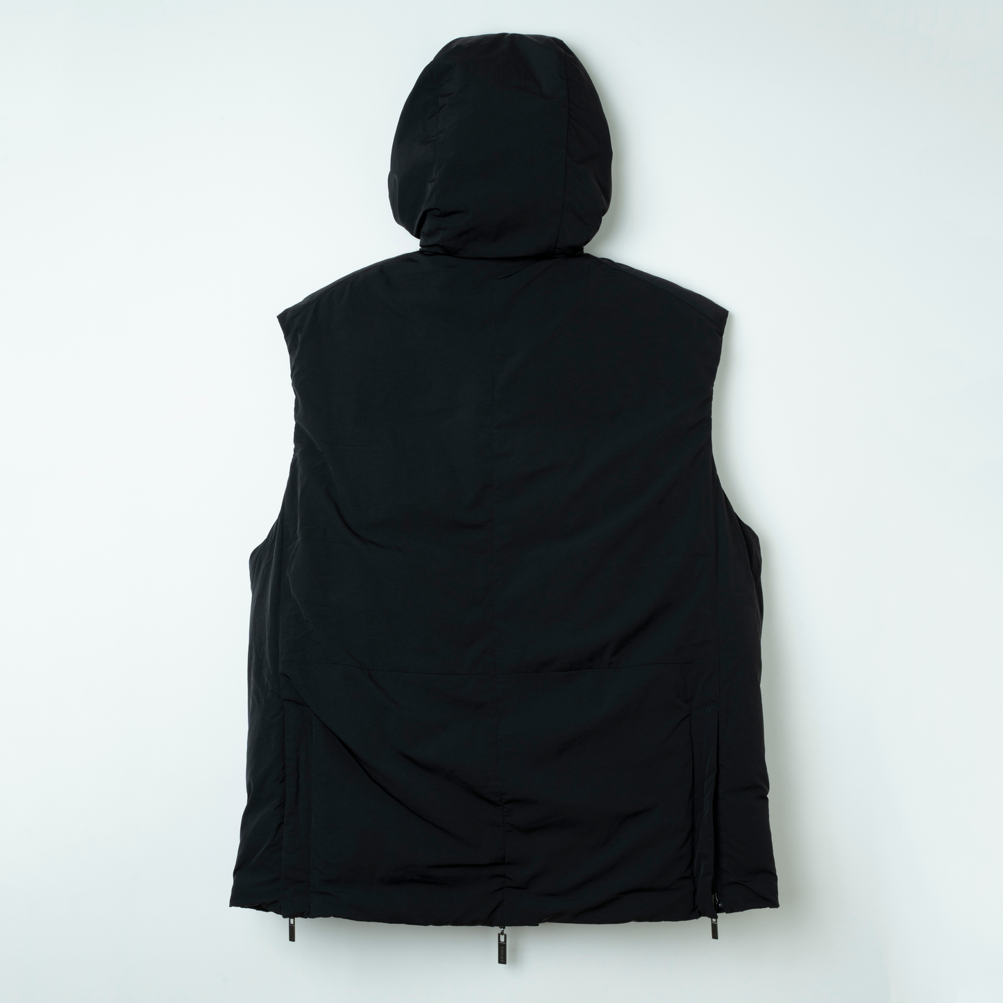 Nosleeve Down Hoodie  BLACK