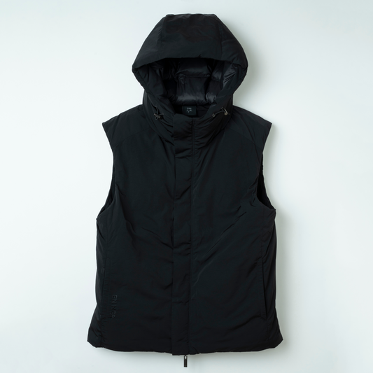 Nosleeve Down Hoodie (BLACK)
