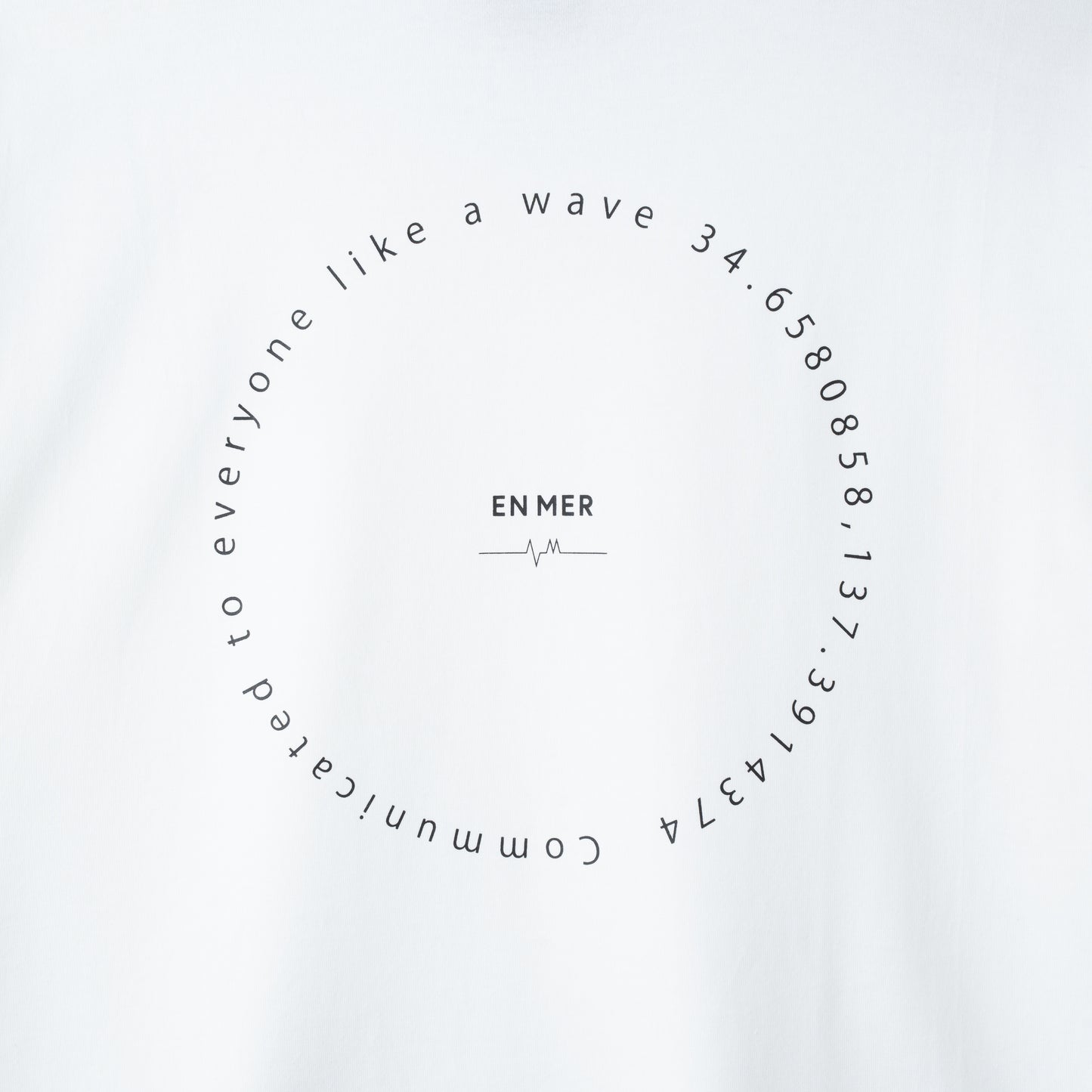 Coord Print T-Shirt (WHITE)