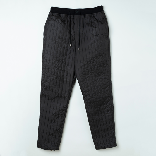 Wave Quilt Pants  BLACK