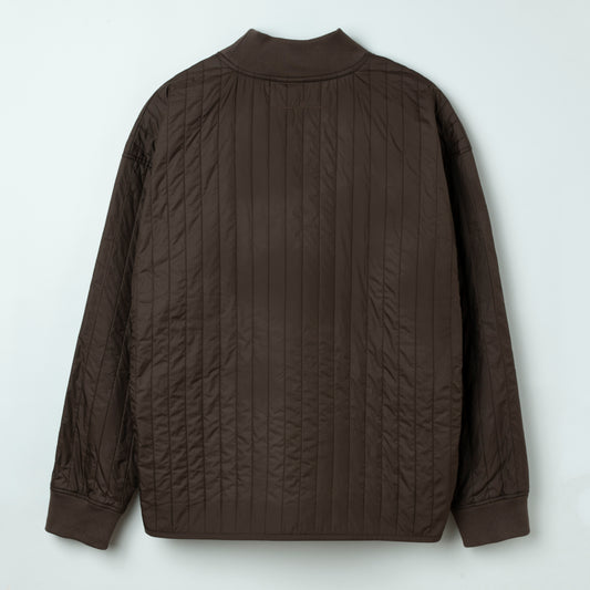 Wave Quilt Pullover  BROWN