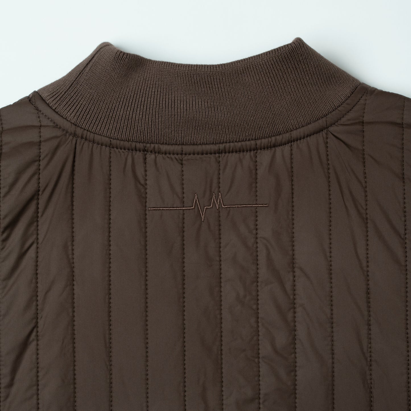 Wave Quilt Pullover  BROWN