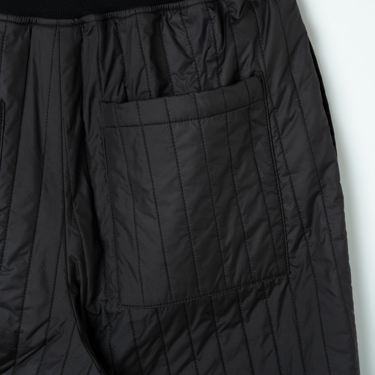 Wave Quilt Pants  BLACK