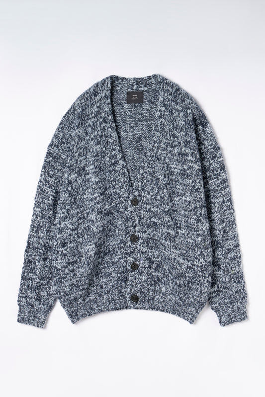 Mosaic Wool Knit Cardigan (SAX)