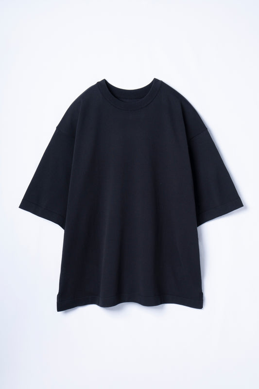 Airy Fit S/S Knit T-Shirt (BLACK)