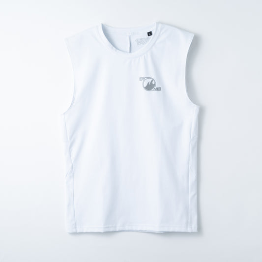 Battle Compression Sleeveless Shirt (WHITE)