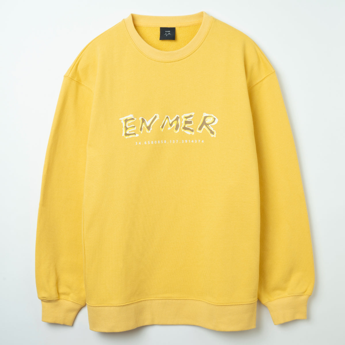 Blur Logo Crew Neck Yellow