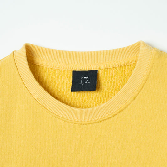 Blur Logo Crew Neck Yellow