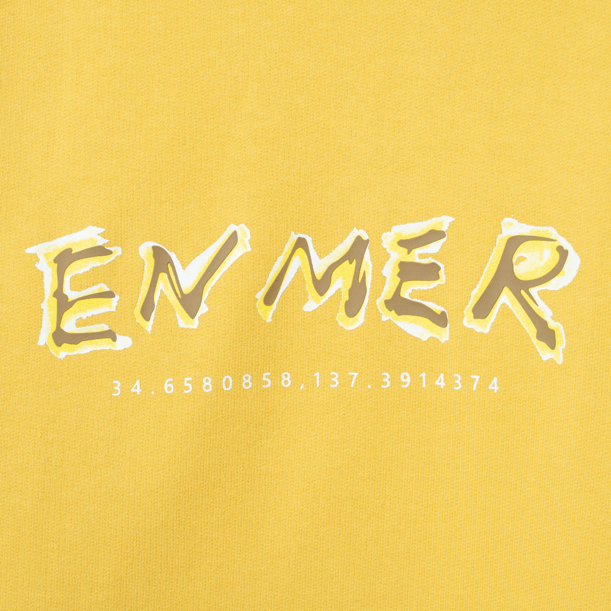 Blur Logo Crew Neck Yellow