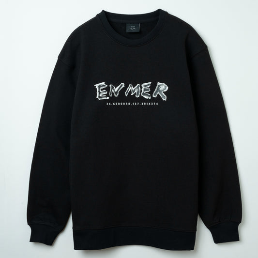 Blur Logo Crew Neck Black