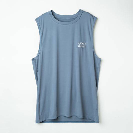 Rash Guard sleeveless Shirt (Blue gray)