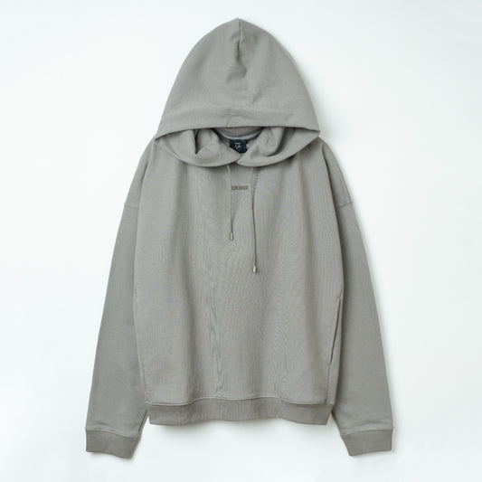 Convex Embroidery Logo Hoodie Grey