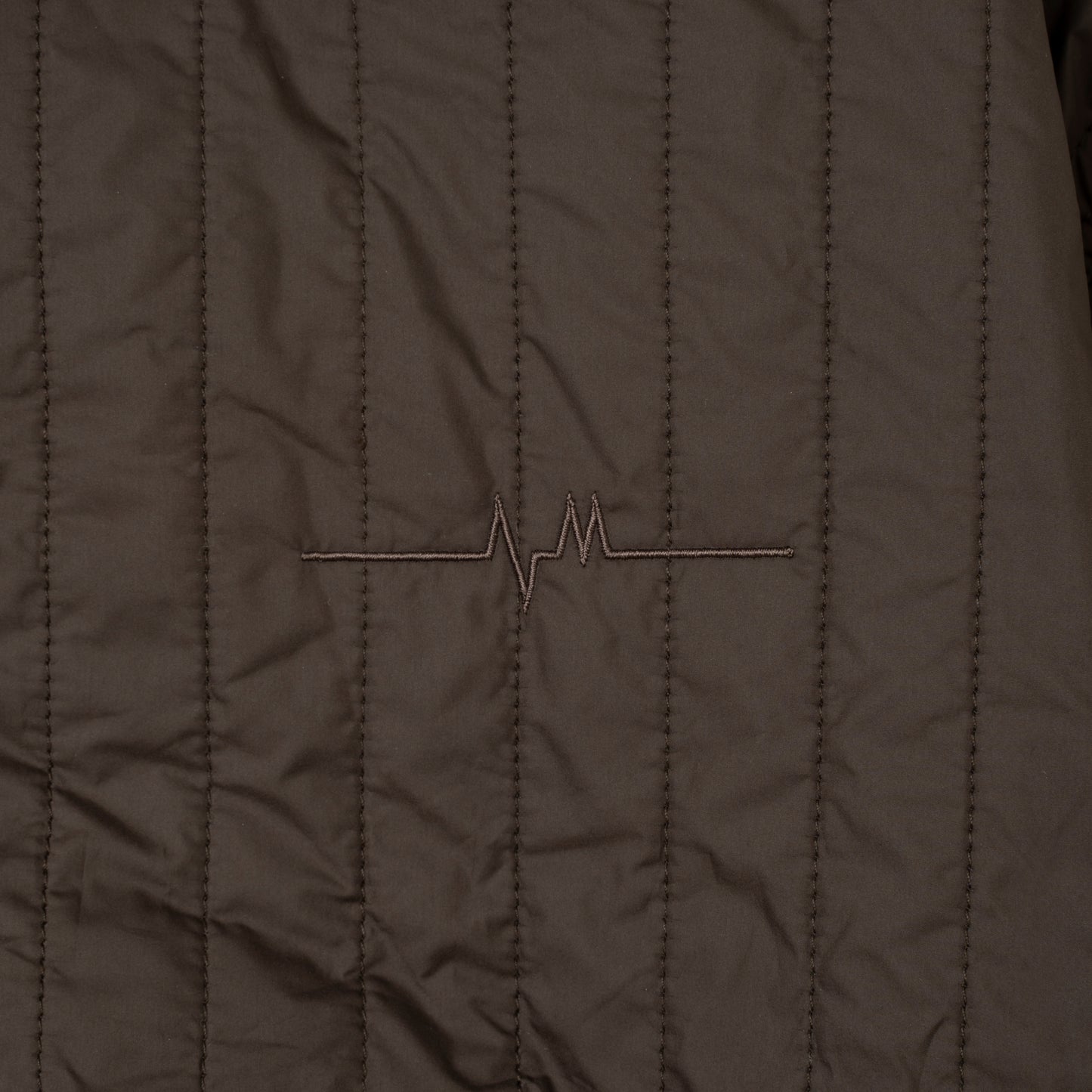 Wave Quilt bomber  BROWN