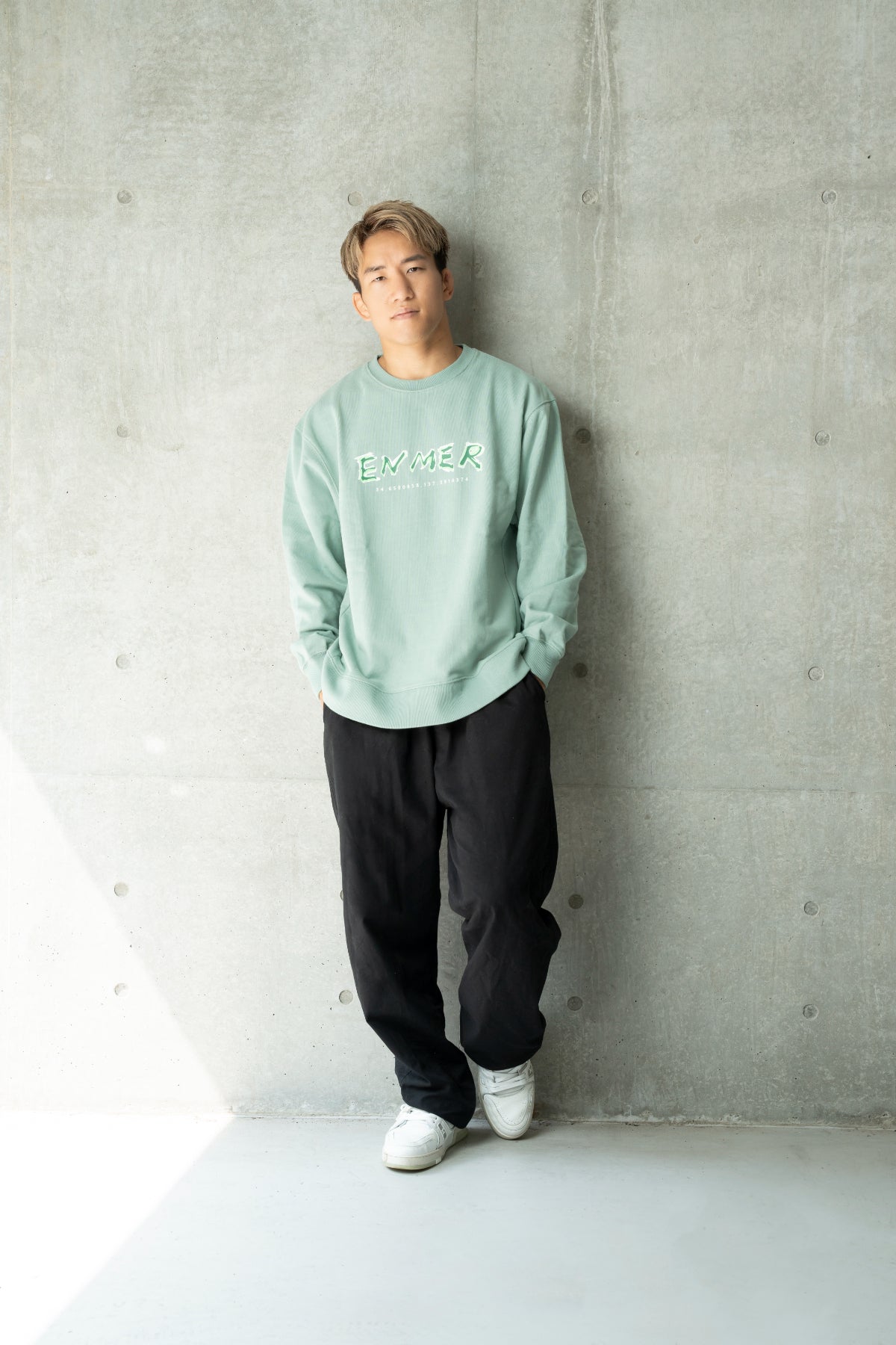 Blur Logo Crew Neck Green