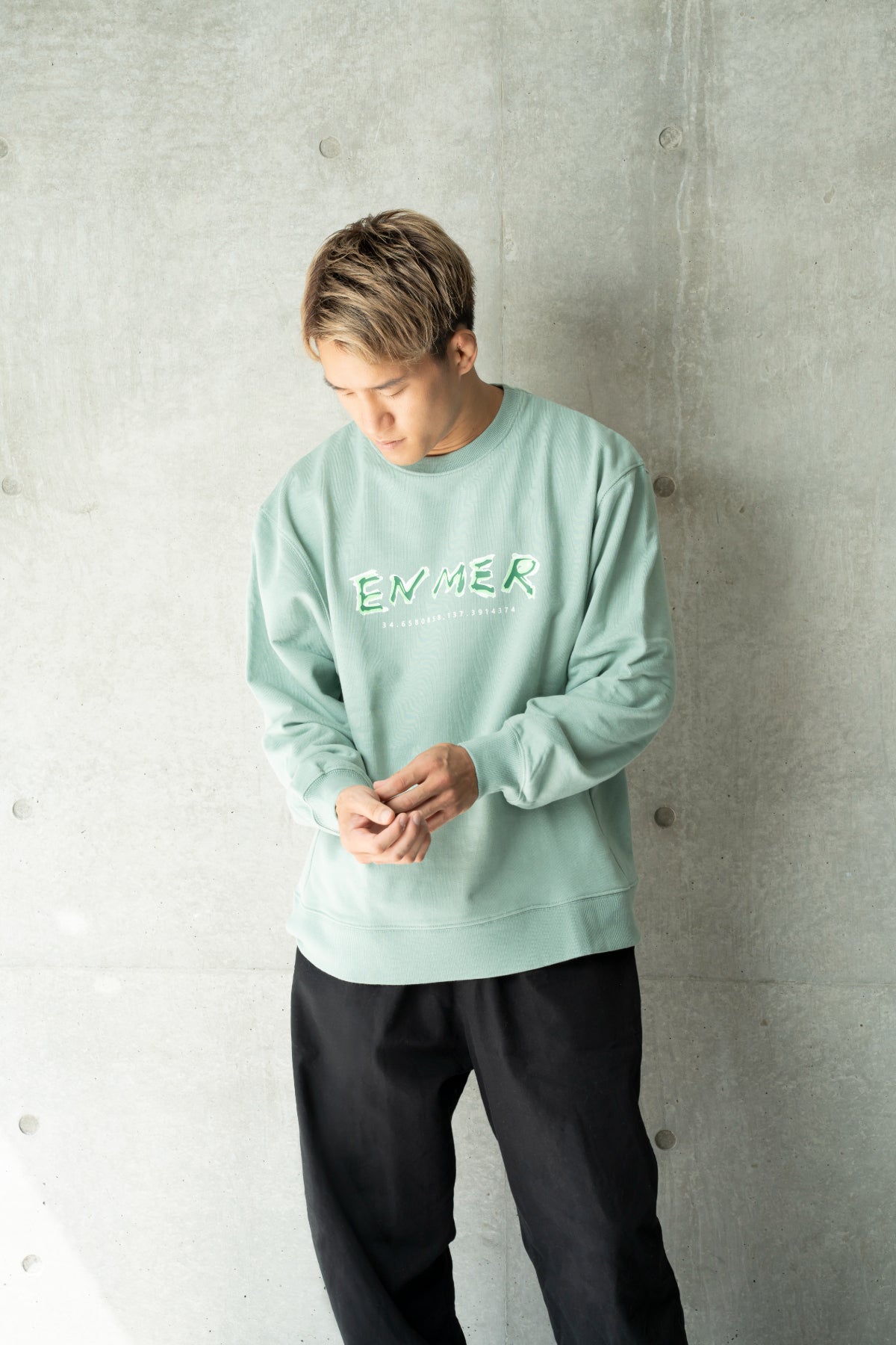 Blur Logo Crew Neck Green