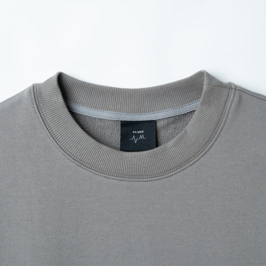 Overlapping Logo Pullover GREY