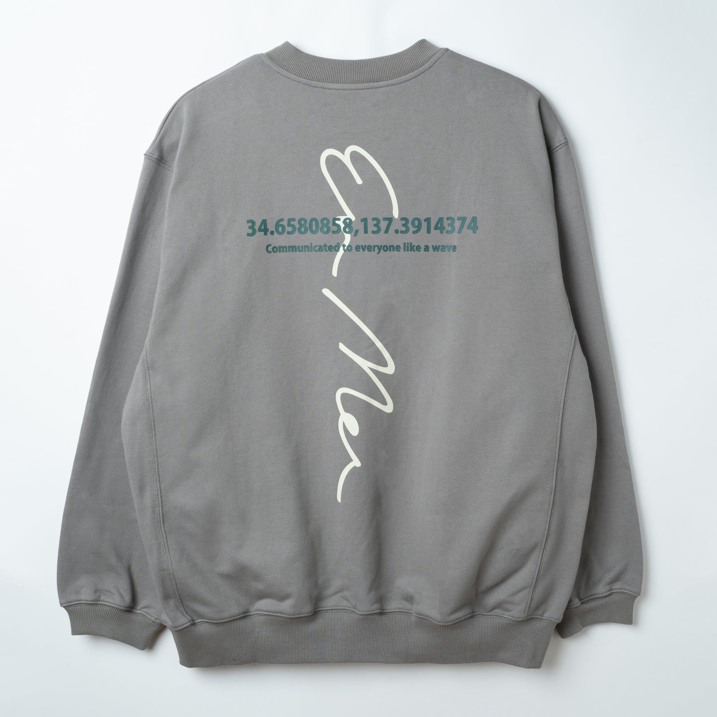 Overlapping Logo Pullover GREY