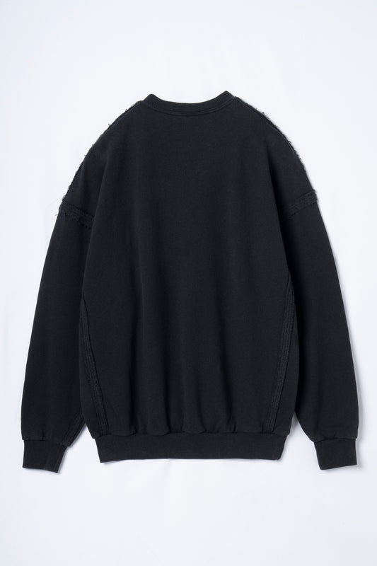 Outseam Pullover Sweat (BLACK)