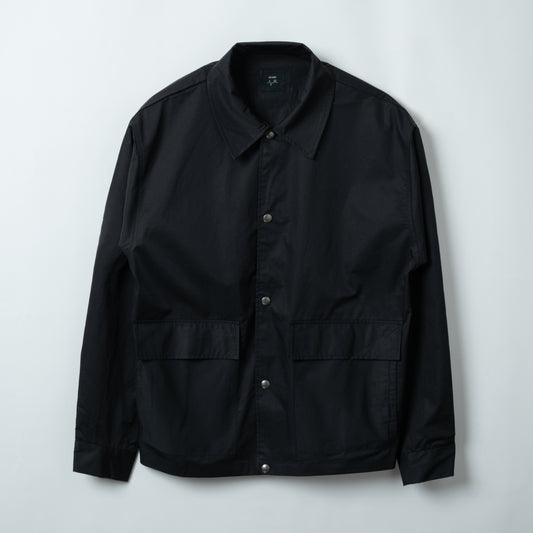 Pockets Hang Tag Coach Shirt (BLACK)