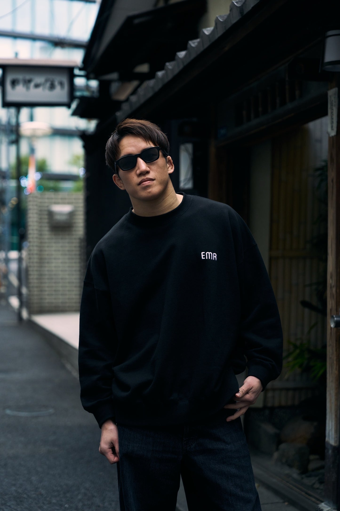 Logo Crew Neck Sweat_(BLACK)