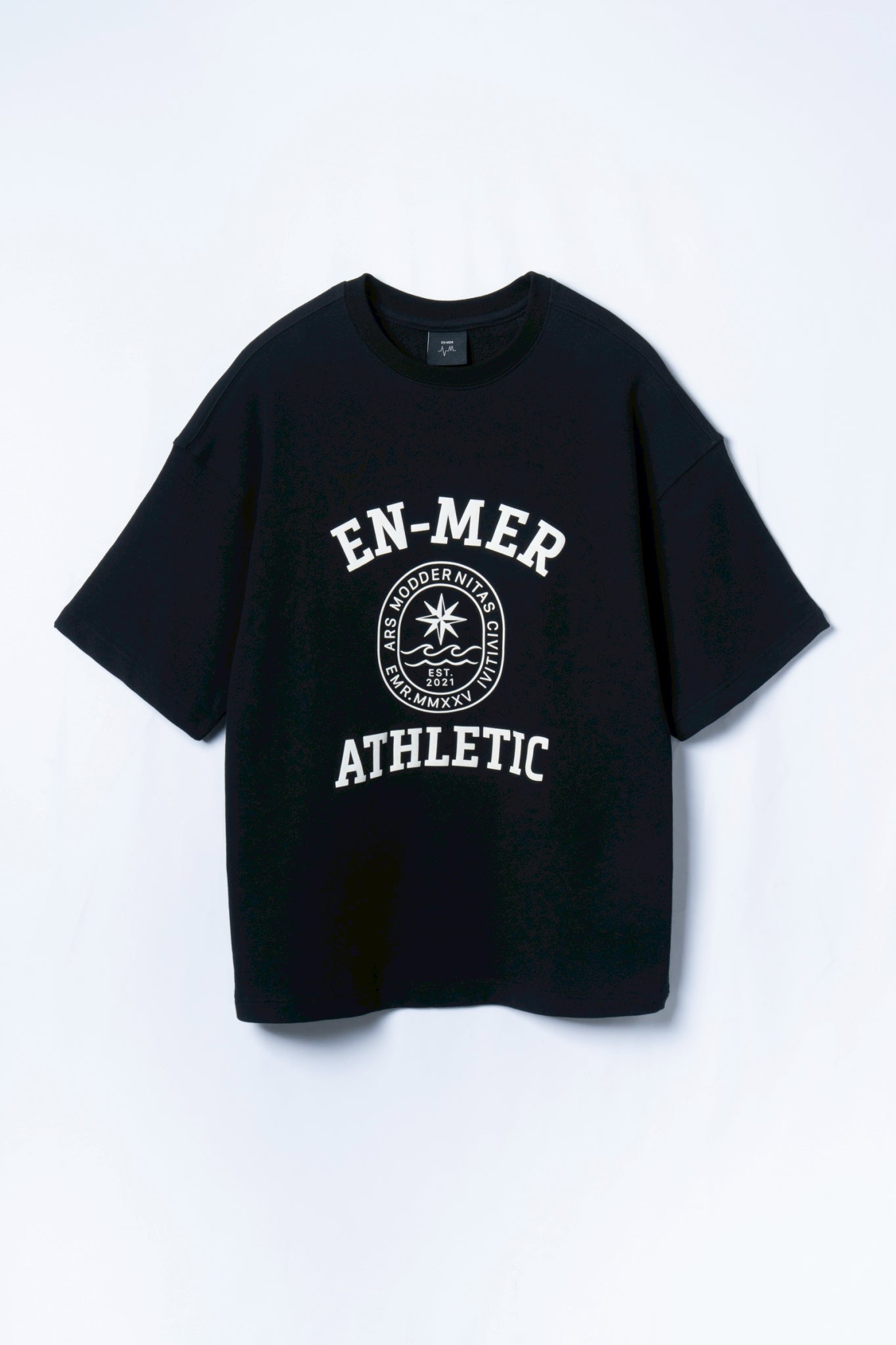 College logo sweat T-shirt_(BLACK)