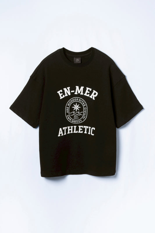 College logo sweat T-shirt_(CHARCOAL)