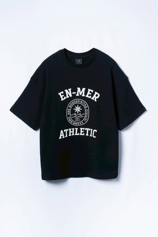 College logo sweat T-shirt_(BLACK)