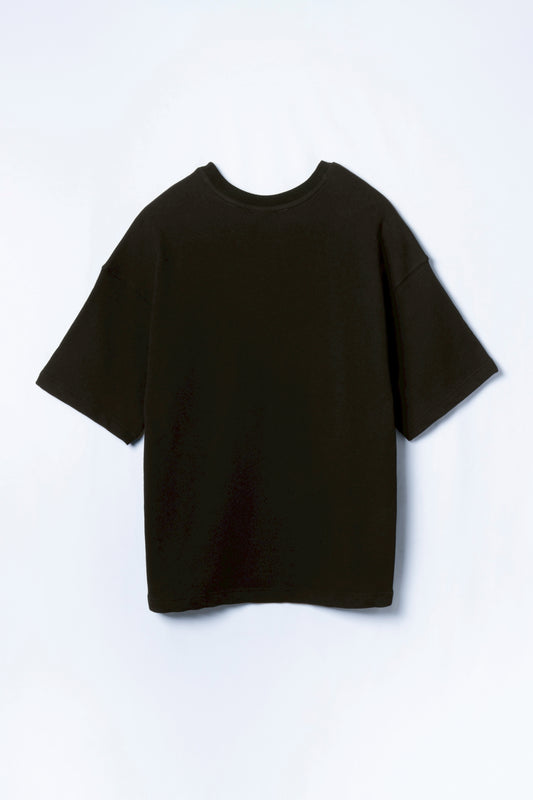 College logo sweat T-shirt_(CHARCOAL)