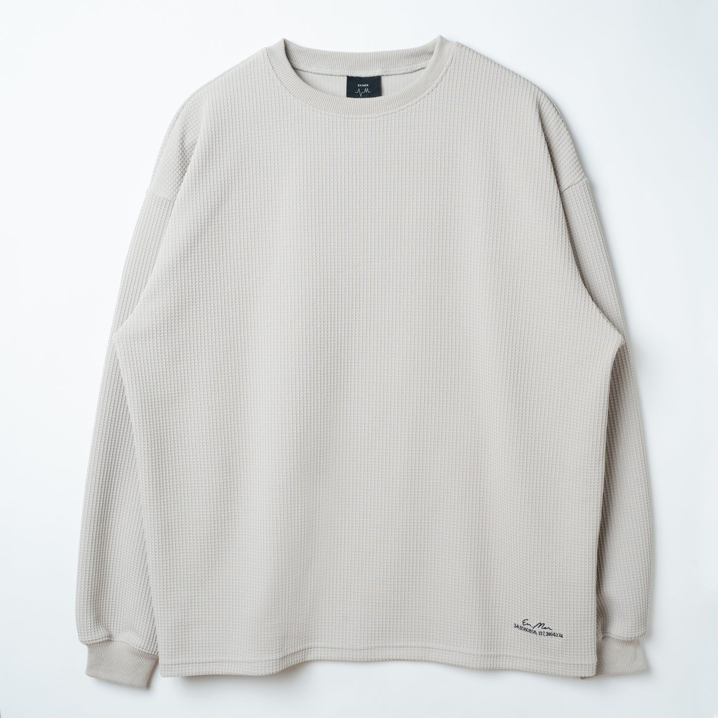 Standard Waffle L/S T-Shirt WHITE (EM-TS-028)