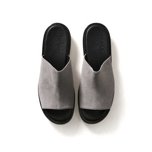 Suede Wave Sandal (GRAY)